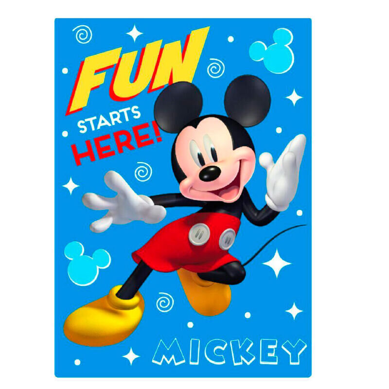 Bērnu pleds Disney Mickey, 100x140 cm цена и информация | Gultas pārklāji, pledi | 220.lv