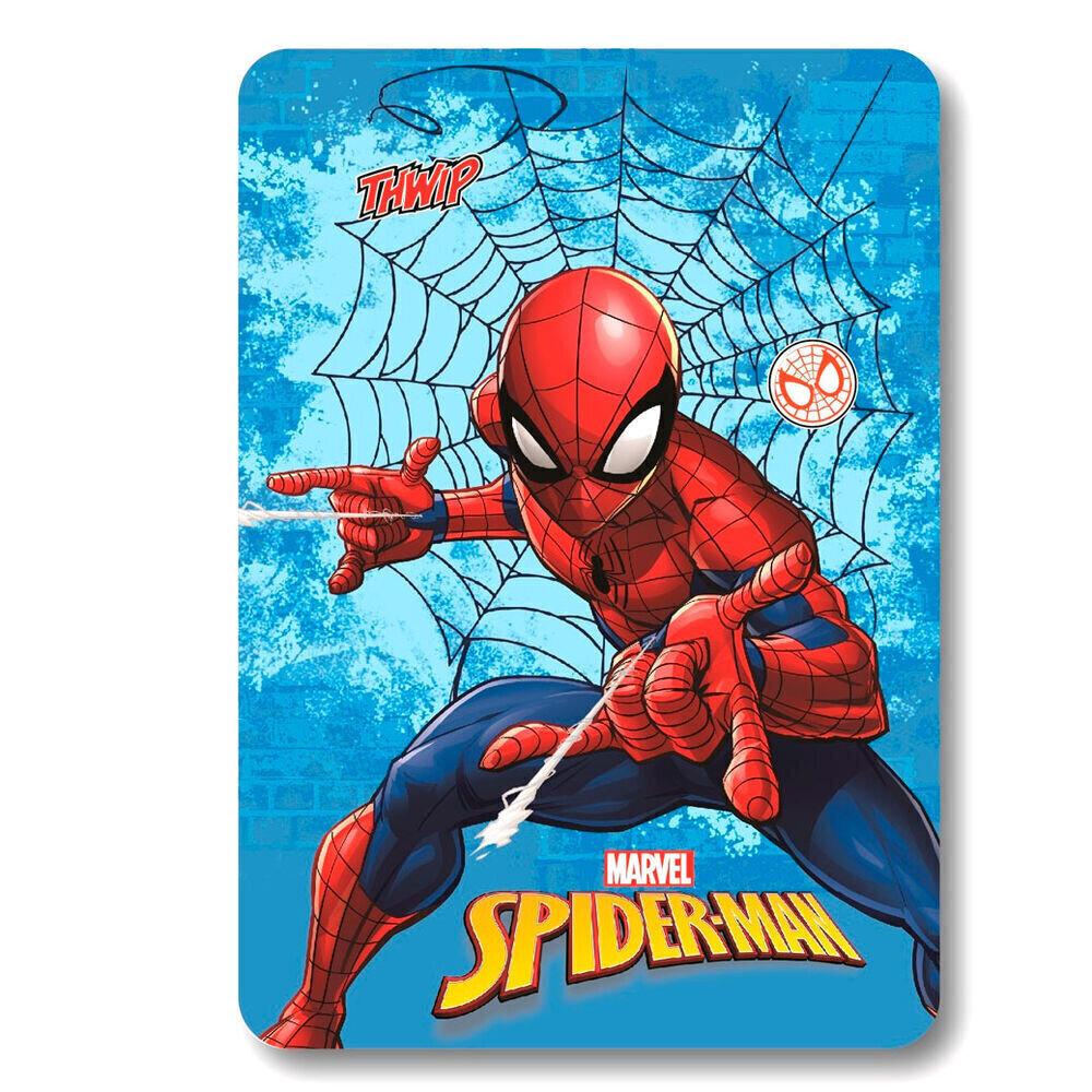 Bērnu pleds Spiderman, 100x140 cm цена и информация | Gultas pārklāji, pledi | 220.lv