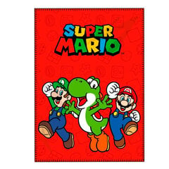 Bērnu pleds Super Mario, 100x140 cm cena un informācija | Gultas pārklāji, pledi | 220.lv