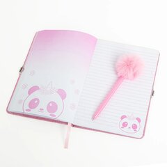 Dienasgrāmata ar pildspalvu Panda Smiki cena un informācija | Burtnīcas un papīra preces | 220.lv