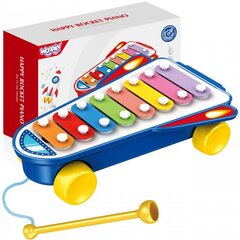 Rotaļlieta metalofons ar riteņiem Woopie, zils cena un informācija | Attīstošās rotaļlietas | 220.lv