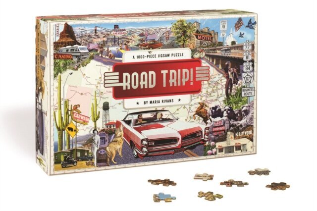 Road Trip! : A 1000-piece Jigsaw Puzzle cena un informācija | Puzles, 3D puzles | 220.lv