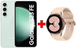 Samsung Galaxy S23 FE 5G 8/256GB Mint + Samsung Galaxy Watch 4 (LTE,40mm), Pink Gold цена и информация | Мобильные телефоны | 220.lv