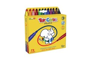 Flomasteri ToyColor Jumbo| 24 krāsas cena un informācija | Rakstāmpiederumi | 220.lv