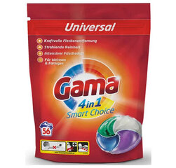 Капсулы для стирки белья Gama Universal, 4 в 1, для всех типов, 60 шт цена и информация | Средства для стирки | 220.lv