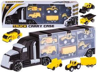 Automašīnu komplekts 6in1, melns/dzeltens cena un informācija | Rotaļlietas zēniem | 220.lv