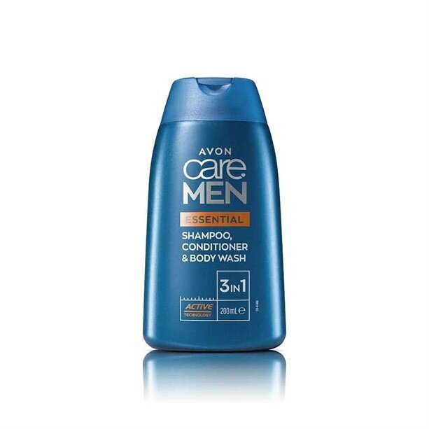 Šampūns, kondicionieris un dušas želeja vīriešiem Avon Care Essential Men 3in1, 200 ml цена и информация | Šampūni | 220.lv