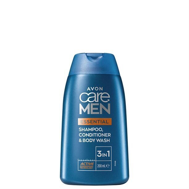 Šampūns, kondicionieris un dušas želeja vīriešiem Avon Care Essential Men 3in1, 200 ml цена и информация | Šampūni | 220.lv