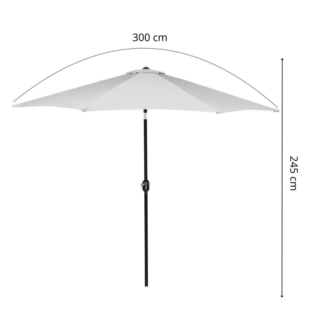 Dārza lietussargs Springos GU0034 300cm цена и информация | Saulessargi, markīzes un statīvi | 220.lv