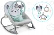 Šūpuļkrēsls ar vibrāciju mazuļiem Nukido, grey/mint cena un informācija | Bērnu šūpuļkrēsliņi | 220.lv