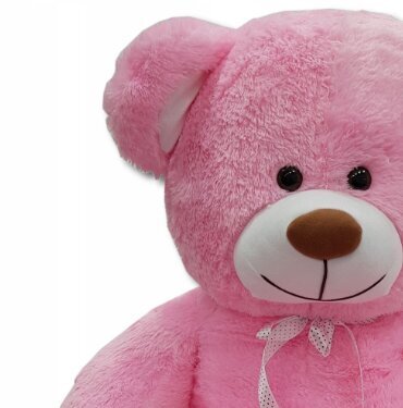 Plīša lācis, 160 cm, rozā cena un informācija | Mīkstās (plīša) rotaļlietas | 220.lv