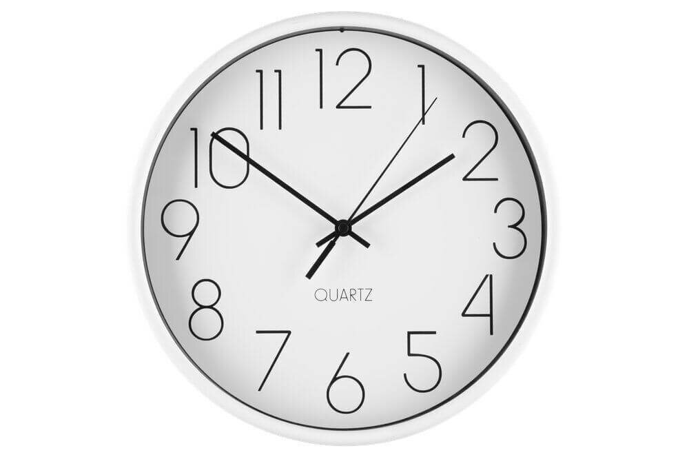 Pulkstenis Stunda 628154 25cm Balts cena un informācija | Pulksteņi | 220.lv