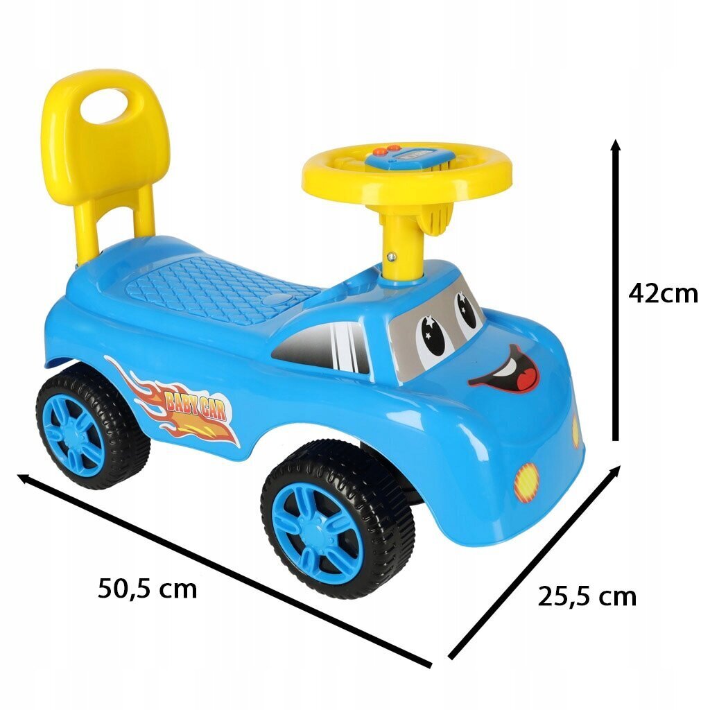 Stumjamā mašīna, zila ar skaņu cena un informācija | Rotaļlietas zīdaiņiem | 220.lv