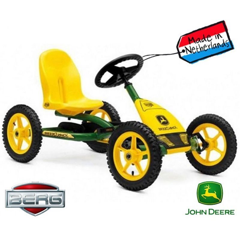 Pedāļu kartings bērniem Berg Buddy John Deere, dzeltens cena un informācija | Rotaļlietas zēniem | 220.lv