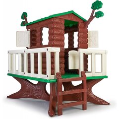 Bērnu dārza māja uz koka Feber, brūna cena un informācija | Bērnu rotaļu laukumi, mājiņas | 220.lv