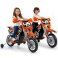 Bērnu elektriskais sporta motocikls Feber, oranžs cena un informācija | Bērnu elektroauto | 220.lv