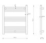 Vannas istabas radiators trepju radiators Puerto, 60/70 cm цена и информация | Dvieļu žāvētāji | 220.lv