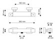 Termostata maisītājs duša smidzinātājs Tugela, sudraba cena un informācija | Jaucējkrāni | 220.lv