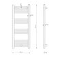 Vannas istabas radiators Puerto, 100/40 cm цена и информация | Dvieļu žāvētāji | 220.lv