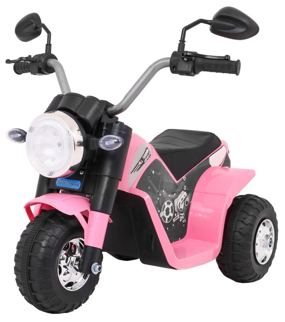 Elektriskais motocikls MiniBike, rozā cena un informācija | Bērnu elektroauto | 220.lv