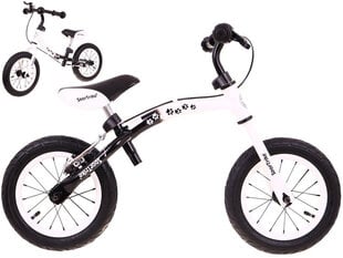 Līdzsvara velosipēds Boomerang, 10-12", balts cena un informācija | Balansa velosipēdi | 220.lv