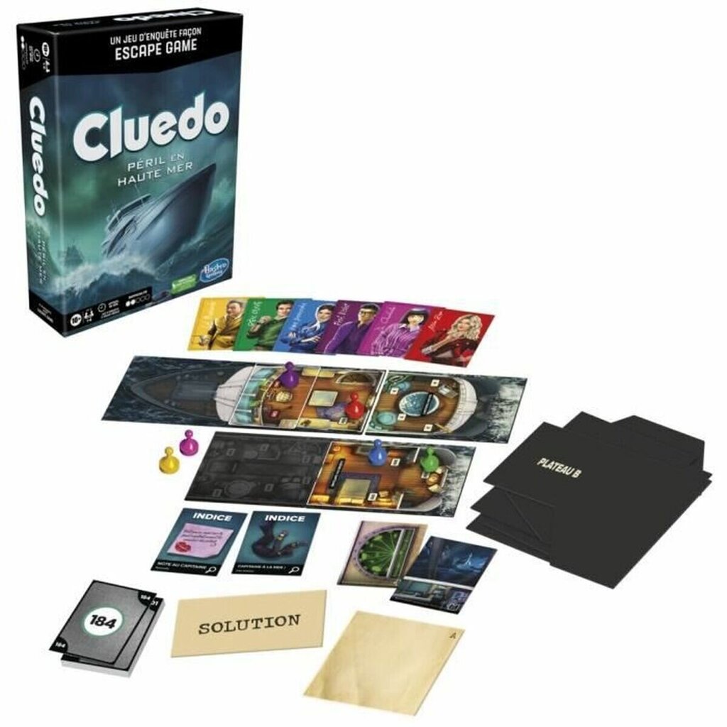 Galda spēle Hasbro Cluedo Péril en Haute Mer, FR cena un informācija | Galda spēles | 220.lv