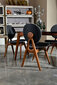 2 krēslu komplekts Kalune Design Touch, pelēks/brūns cena un informācija | Virtuves un ēdamistabas krēsli | 220.lv