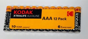 Kodak Xtralife AAA 1.5V, 12 gab. cena un informācija | Baterijas | 220.lv