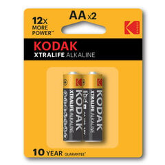 Kodak Xtralife AA 1.5V baterijas, 40 gab. cena un informācija | Baterijas | 220.lv