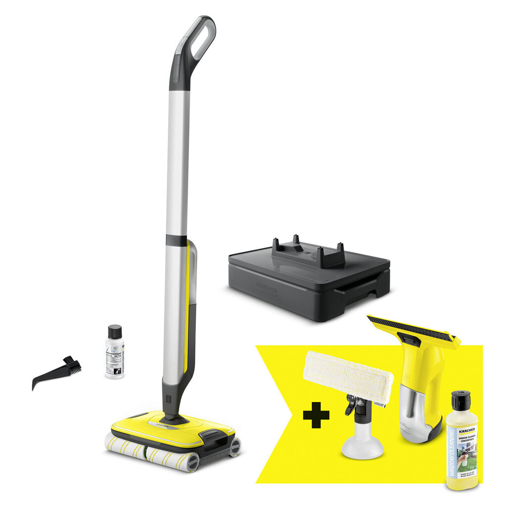 Karcher FC7 Cordless + WV6 cena un informācija | Tvaika tīrītāji, grīdas mazgāšanas ierīces | 220.lv