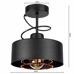 Led-lux piekaramā lampa, melna cena un informācija | Lustras | 220.lv