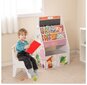 Divpusējs bērnu galdu un krēslu komplekts ar magnētisko dēli Costway, balts cena un informācija | Bērnu krēsliņi un bērnu galdiņi | 220.lv