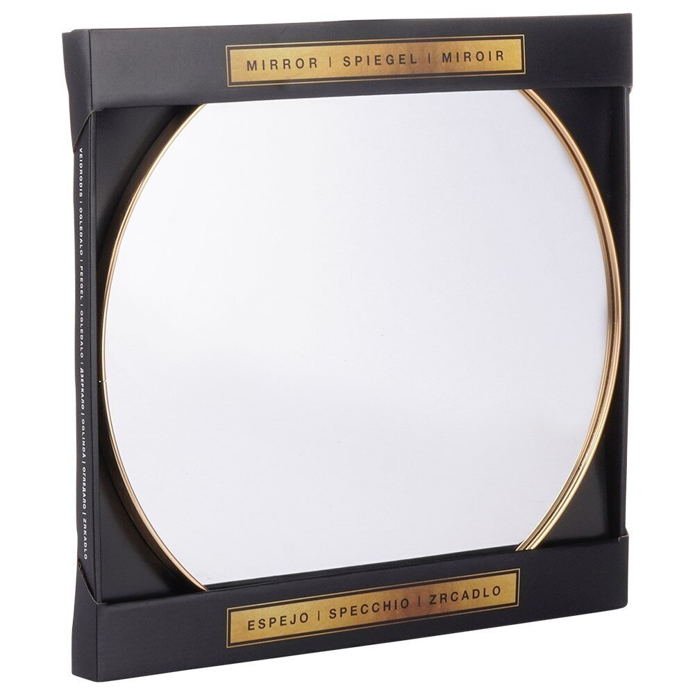 Zelta apaļais sienas spogulis -40 cm cena un informācija | Spoguļi | 220.lv