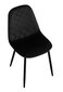 Krēsls - Orlando Velvet, melns cena un informācija | Virtuves un ēdamistabas krēsli | 220.lv