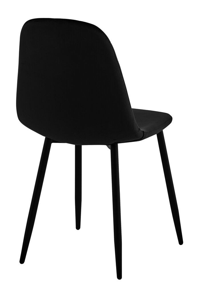 Krēsls - Orlando Velvet, melns цена и информация | Virtuves un ēdamistabas krēsli | 220.lv