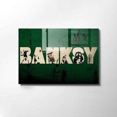 Stikla sienu apdare Banksy, 70 cm цена и информация | Детали интерьера | 220.lv