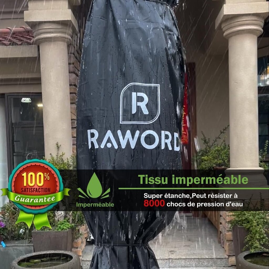 Raword Ūdensnecaurlaidīgs lietussargu pārvalks ar rāvējslēdzēju cena un informācija | Saulessargi, markīzes un statīvi | 220.lv