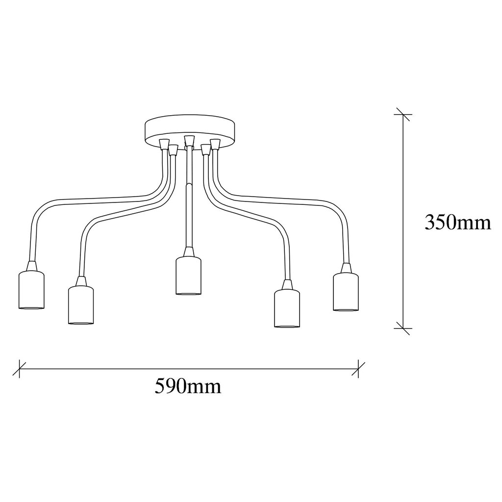 Griestu lampa Candelabra-1183 cena un informācija | Griestu lampas | 220.lv