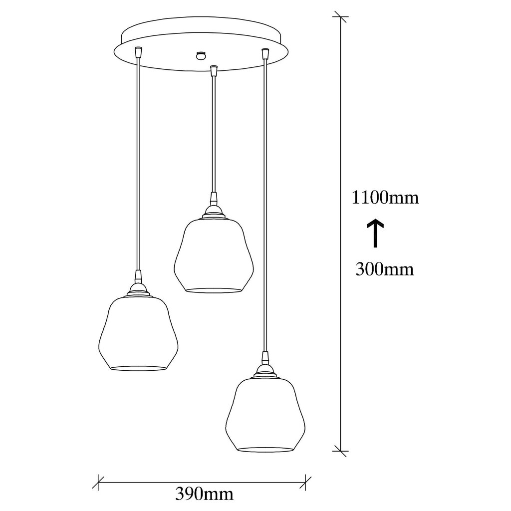 Piekaramā lampa Gold-031 cena un informācija | Piekaramās lampas | 220.lv