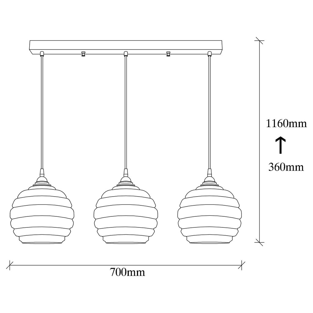 Piekaramā lampa Gold-012 cena un informācija | Lustras | 220.lv