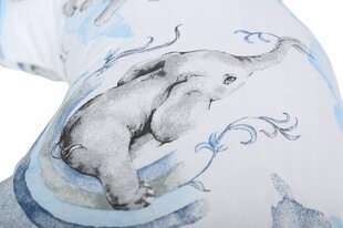 Barošanas spilvens Babymam Blue cloud elephant, 55x55 cm cena un informācija | Grūtnieču spilveni | 220.lv