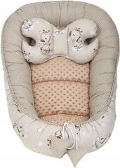 Anti-shock tauriņa formas spilvens mazuļiem Babymam, bēšs, 24x35 cm cena un informācija | Spilveni, guļammaisi, konverti jaundzimušajiem | 220.lv