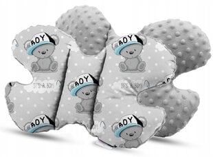 Anti-shock подушка для младенцев в форме бабочки Babymam, серый, 24x35 cm цена и информация | Детские подушки, конверты, спальники | 220.lv