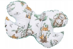 Anti-shock подушка для младенцев в форме бабочки Babymam, зеленый, 24x35 cm цена и информация | Детские подушки, конверты, спальники | 220.lv