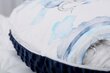 Barošanas spilvens Babymam, zils/balts, 62x52 cm cena un informācija | Grūtnieču spilveni | 220.lv