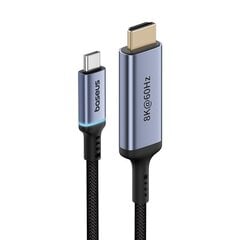 Adapter Baseus USB-C to HDMI High Definition 1.5m (black) цена и информация | Адаптеры и USB разветвители | 220.lv