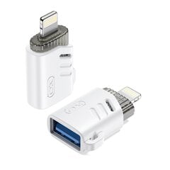 XO adapter NB256A OTG USB - Lightning white цена и информация | Адаптеры и USB разветвители | 220.lv