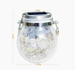 Āra LED lampa Garden Solar Lantern, balta cena un informācija | Āra apgaismojums | 220.lv