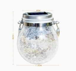 Āra LED lampa Garden Solar Lantern, balta цена и информация | Уличное освещение | 220.lv