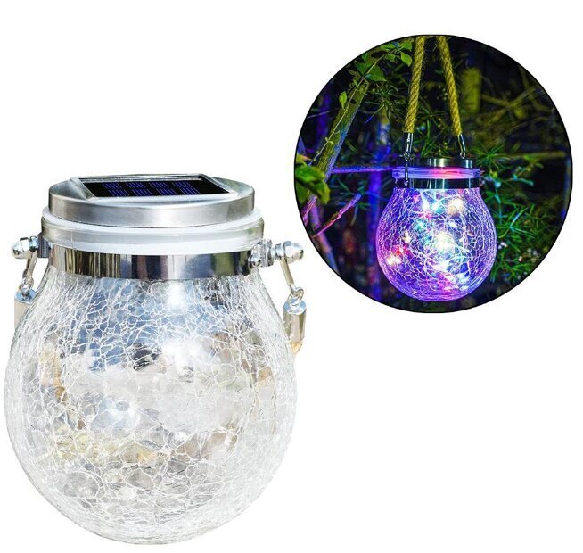 Āra LED lampa Garden Solar Lantern, balta cena un informācija | Āra apgaismojums | 220.lv